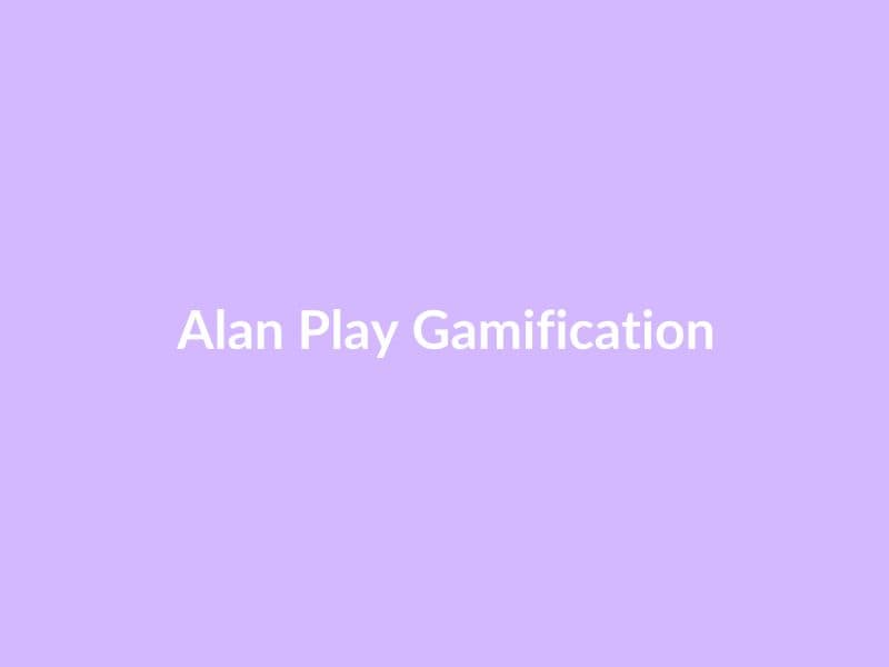 Interface de l'application Alan Play avec des éléments de gamification