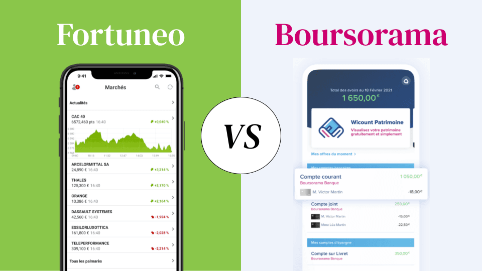 Comparatif Boursorama Fortuneo